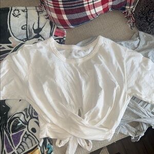 Aerie - Womens White Tie-Front Crop Top Bundle